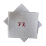Set of 2 napkins monogram FB