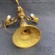 Vintage French Bronze and Brass Table Lamp: Louis XVI Style, 4-Branch C1950