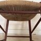 Danish vintage chairs in teak and cord by Peter Hvidt