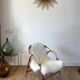 Fauteuil coquille en rotin & bambou années 60-70