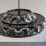 Crystal saucer chandelier by Kinkeldey, 1960s-70s