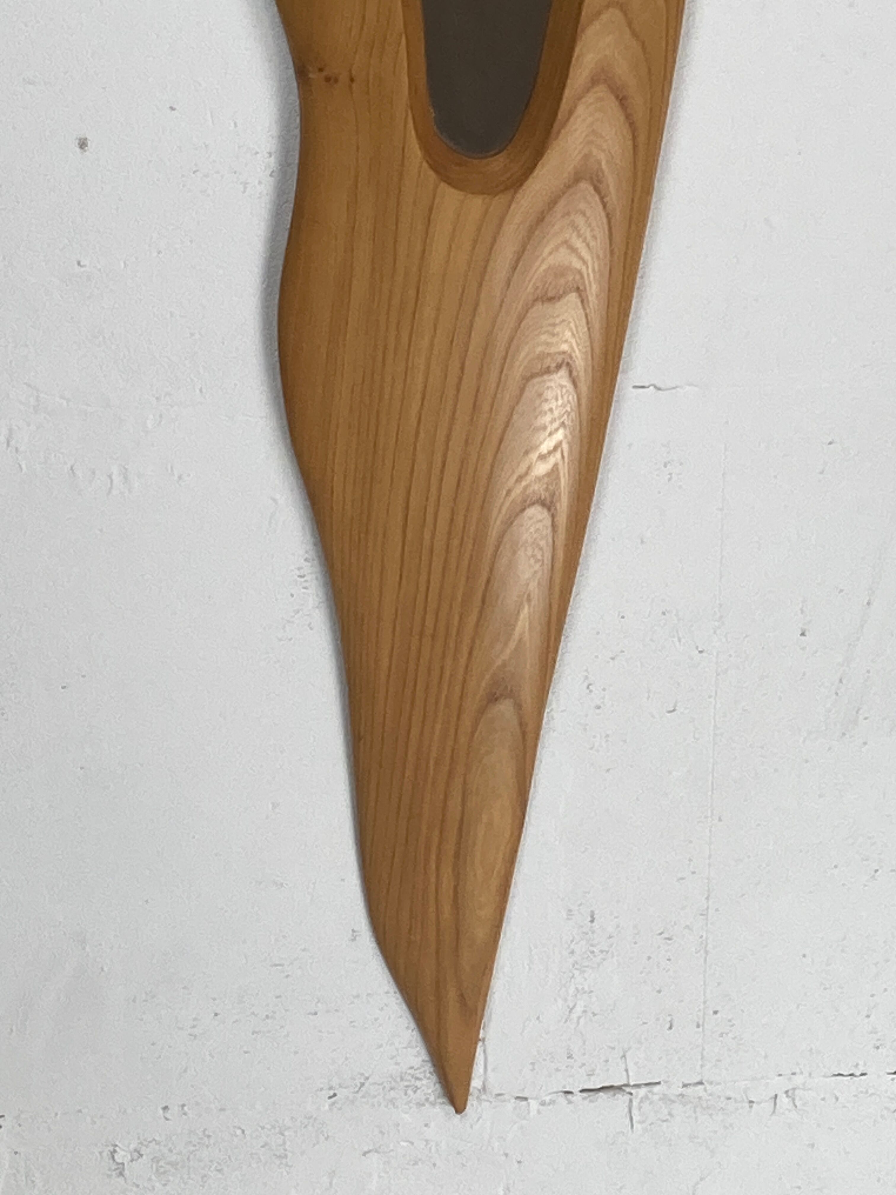 Freeform Irish elm mirror by Sheamus Malone 2001