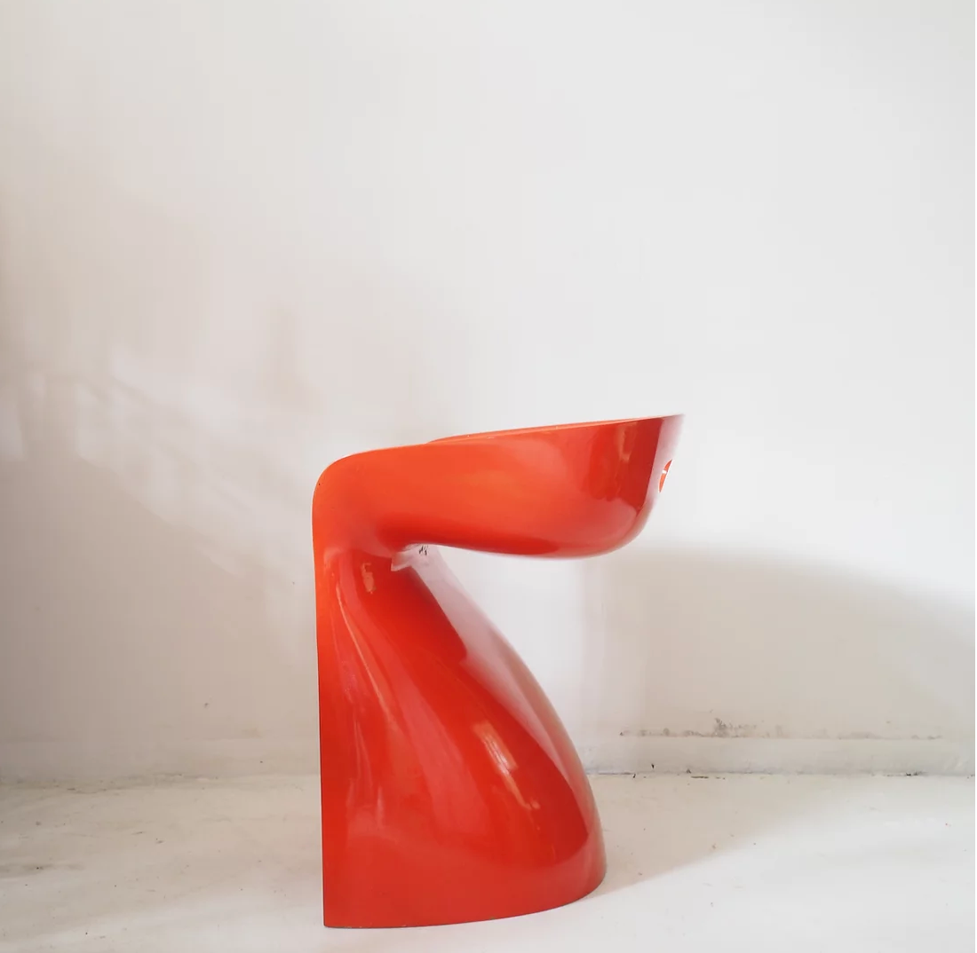 Tabouret modèle "Top-Sit" conçu par Winfried Staeb pour Reuter Product Design, collection "Form Life", Allemagne, 1969