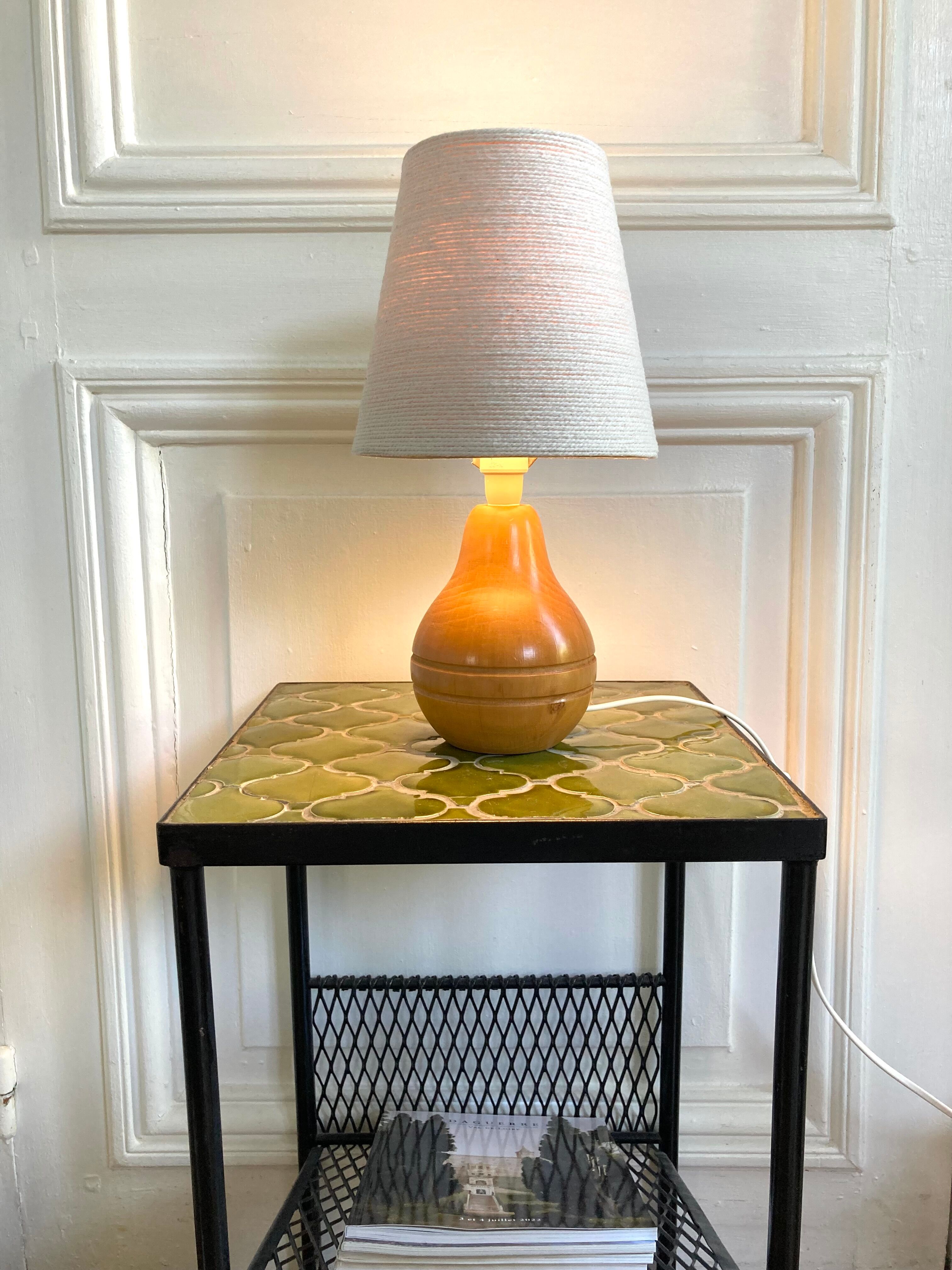 Wooden lamp rope lampshade