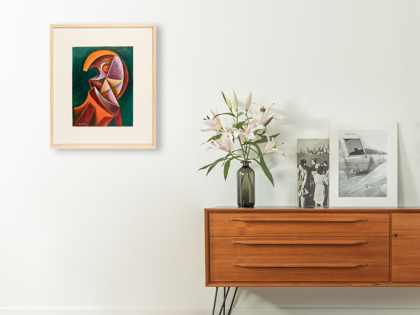 Cubist Portrait, Oil on Plate, 52 x 62 cm