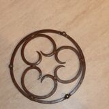 Pair of 2 wrought iron mats