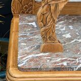 Art Deco Parisian buffet in solid raw oak from the 1930s.