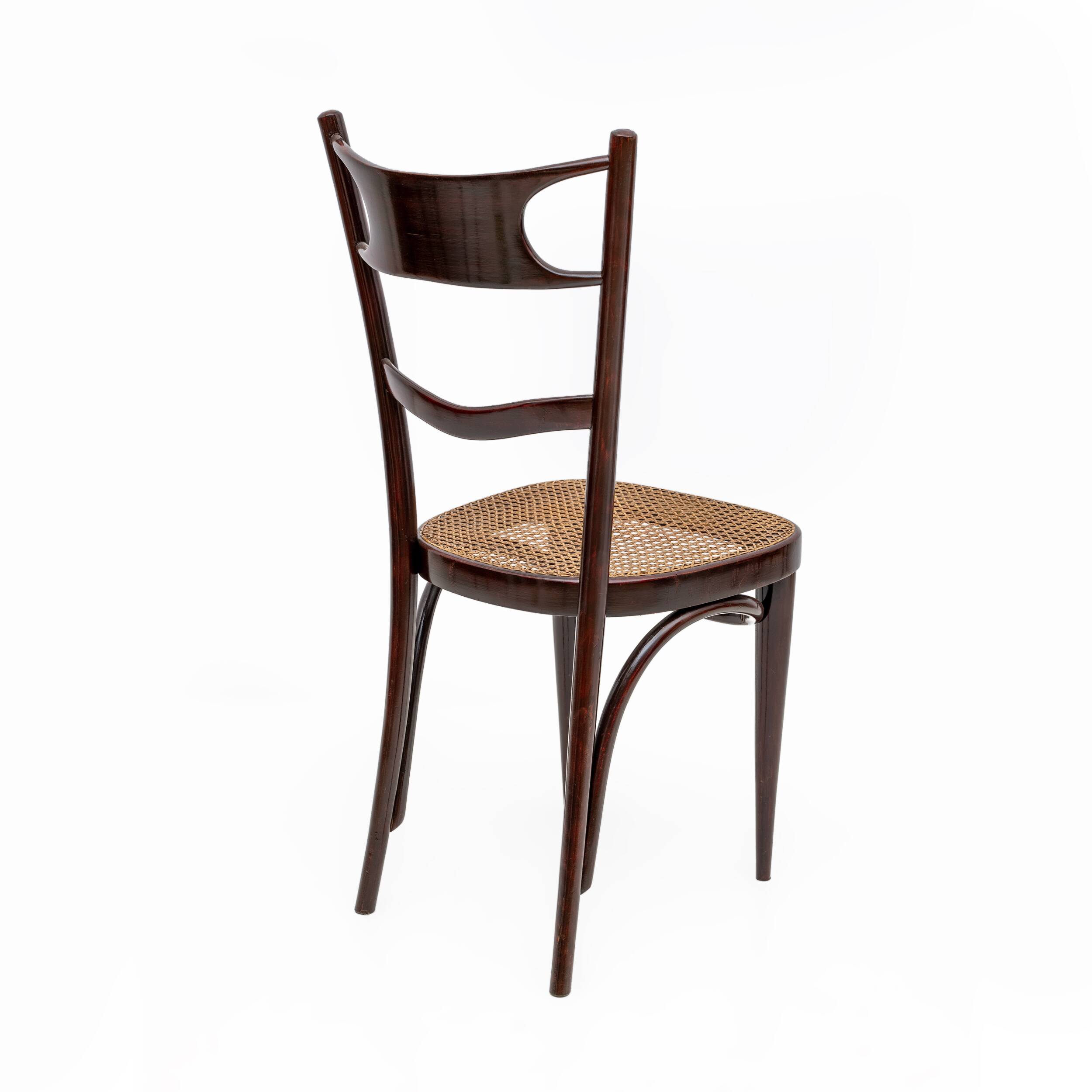 Set Early 20th Century Neapolitan Bent Beech Thonet Chairs Sautto&Liberale