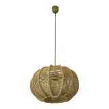 Vintage Rope Pendant Lamp / Handmade Rustic Chandelier/ Hanging Light 1970