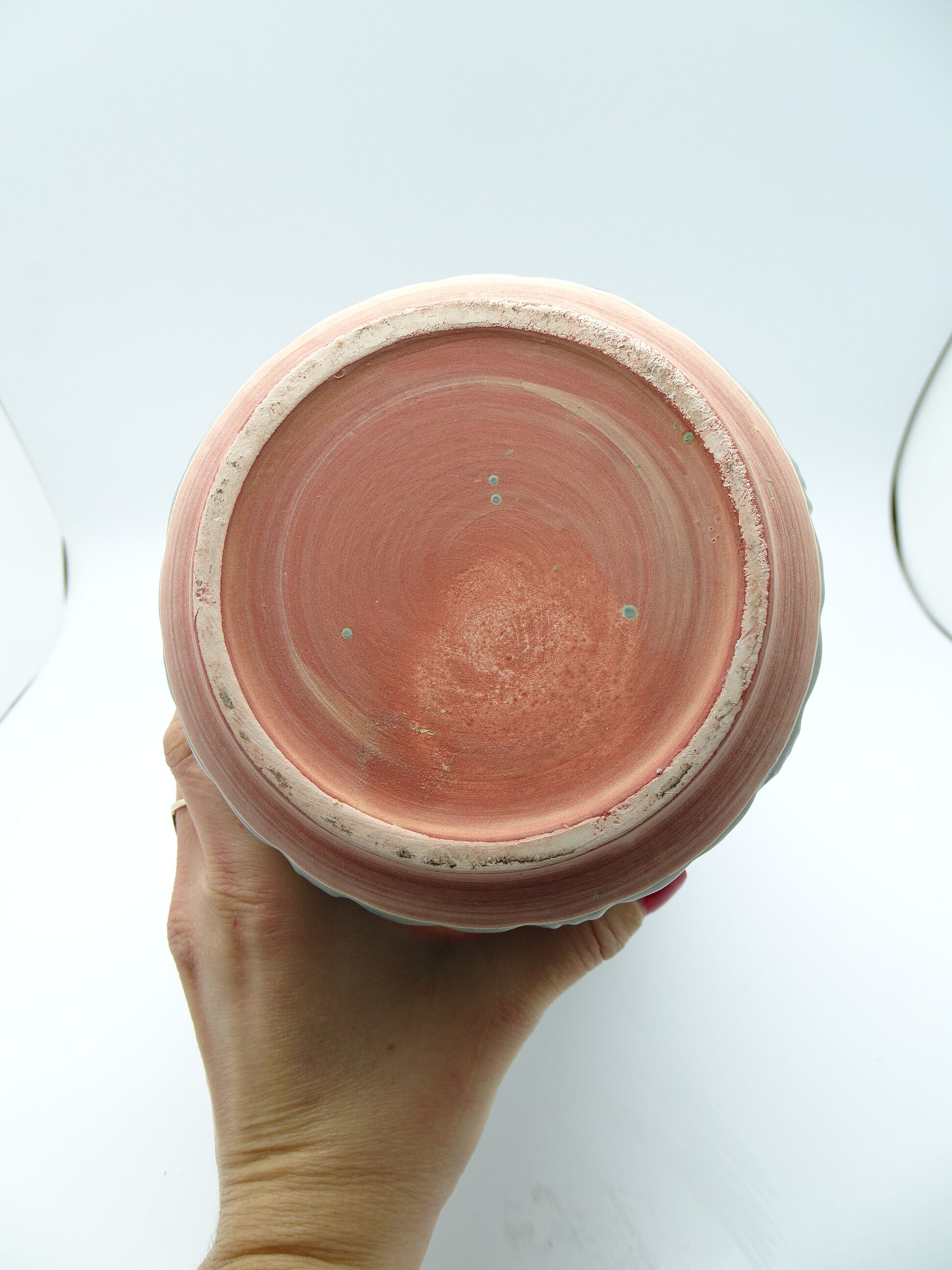 Handmade terracotta vase