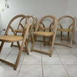 6x vintage foldable chair Gigi Sabadin model Arca