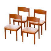 Série de 4 chaises scandinaves vintage 1960