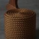 Side table / Ottoman in cord in modern French style from the late 20th century, 1980s.