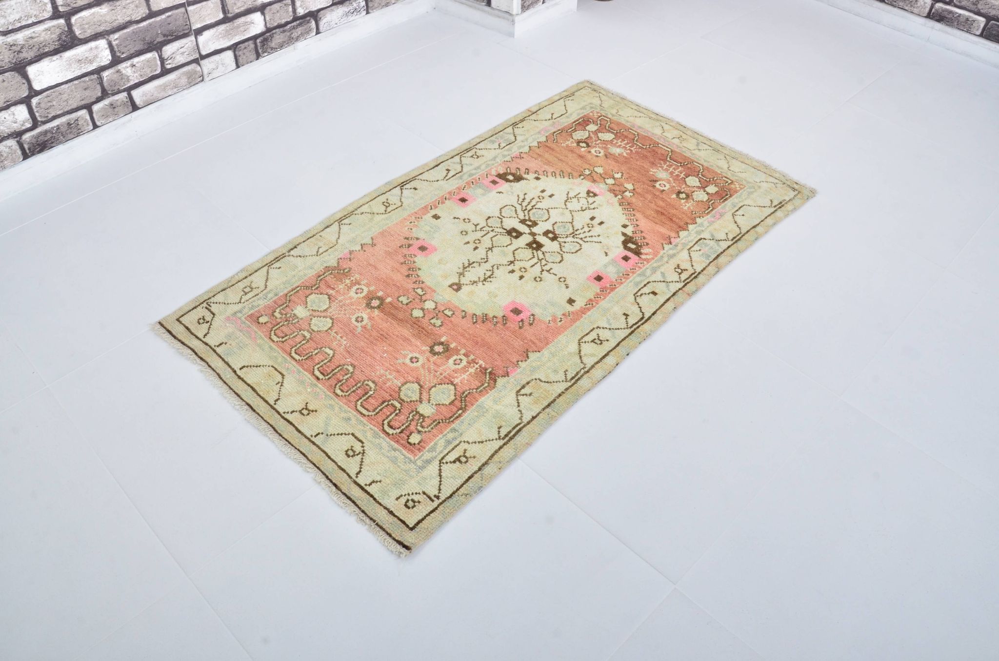 Turkish Oushak handmade rug sku 3555