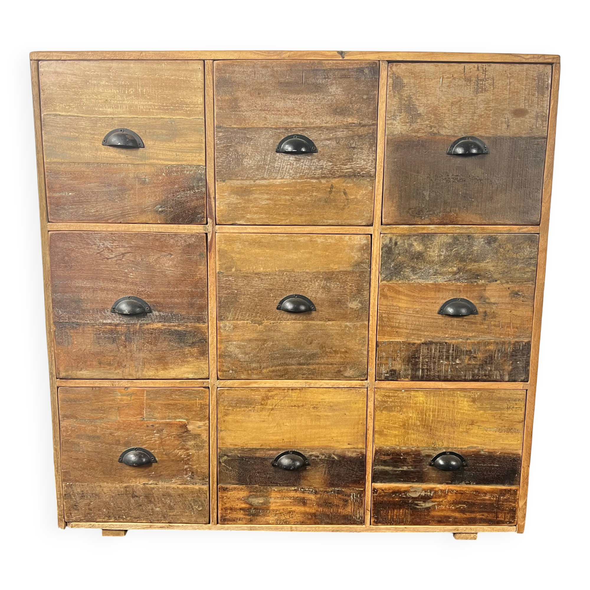 Antique wooden chest of drawers