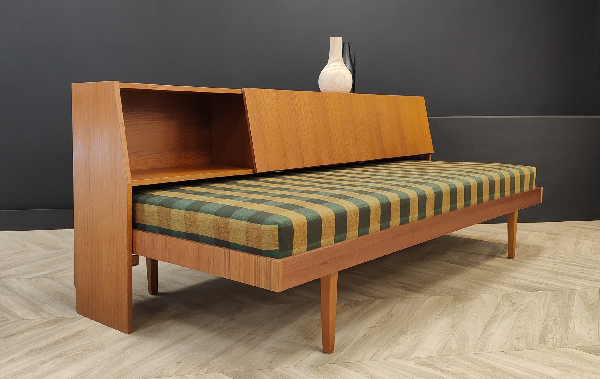 Mid century sofa bed, vintage - daybed, sofa