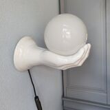 Mid Century ceramic wall lamp, 80s