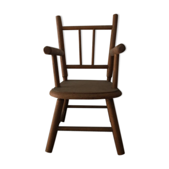 Wooden chair for dolls, early 20th century