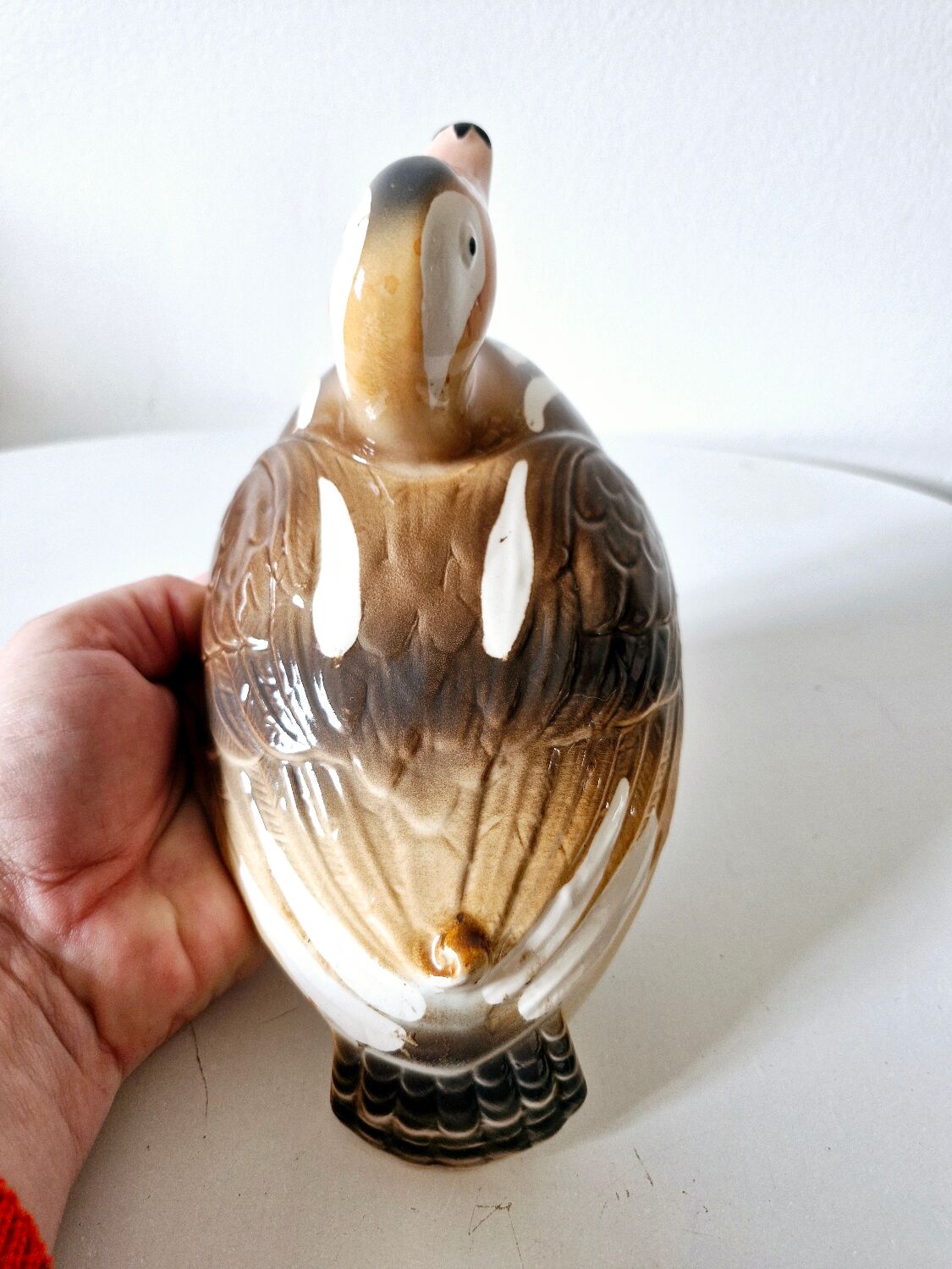 Terrine Vintage Faïence Michel Caugant Mandarin Blond France