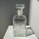 Vintage glass whiskey decanter H:22cm