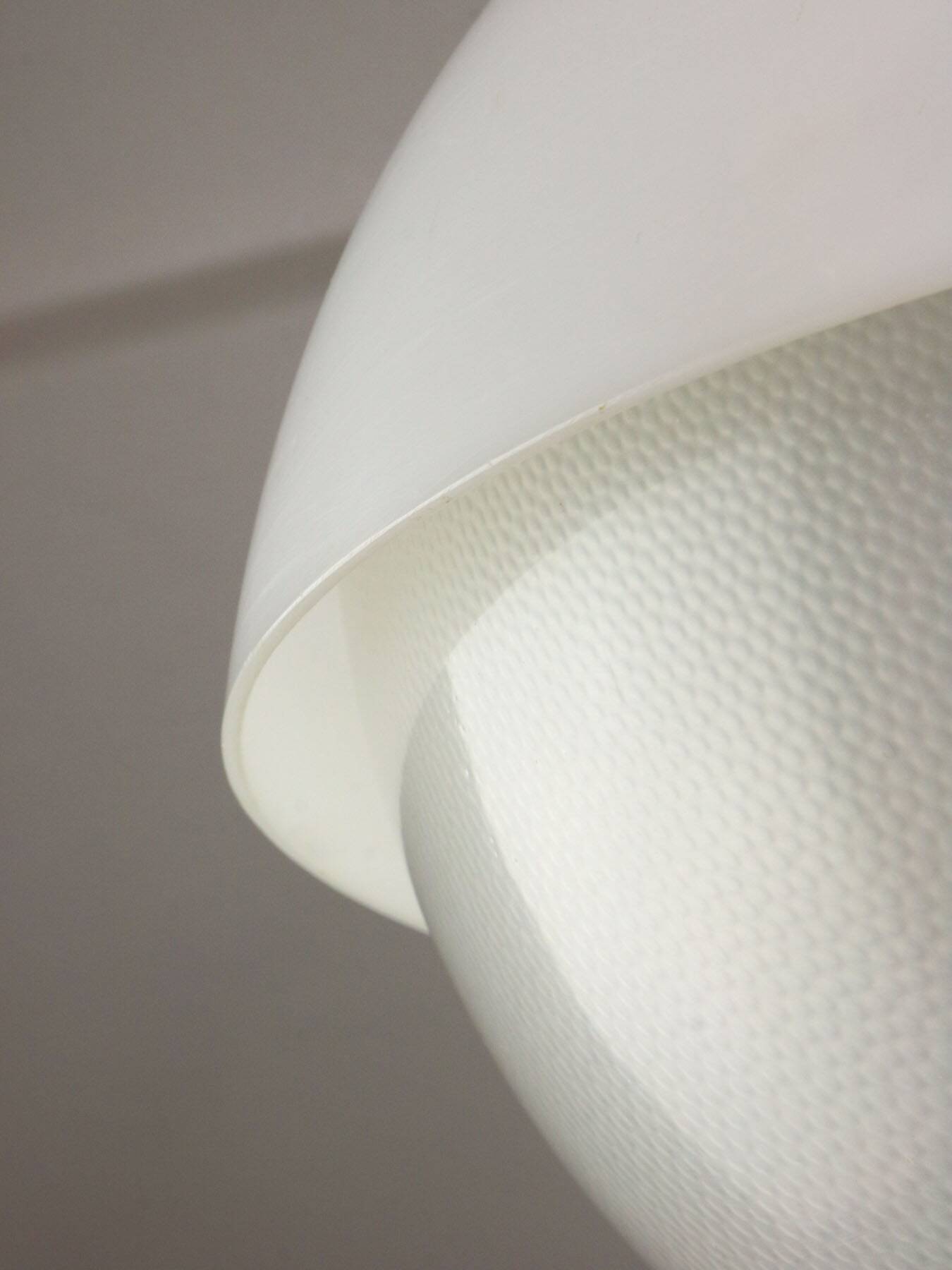 Italian Space Age Pendant in Brass and Plexiglass, 1970s