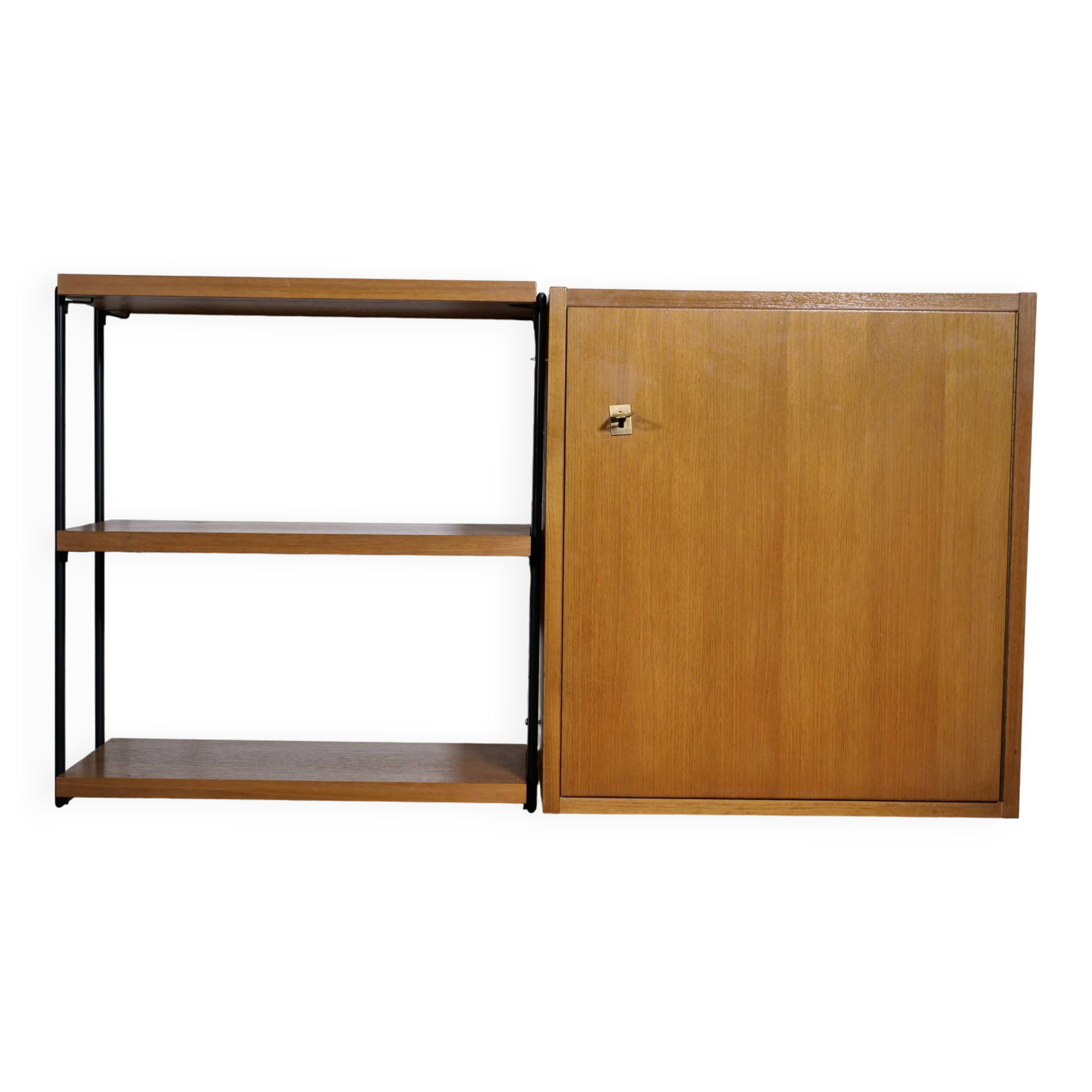 Mid-Century design wall shelf by Ernst Dieter Hilker for Omnia,1960s