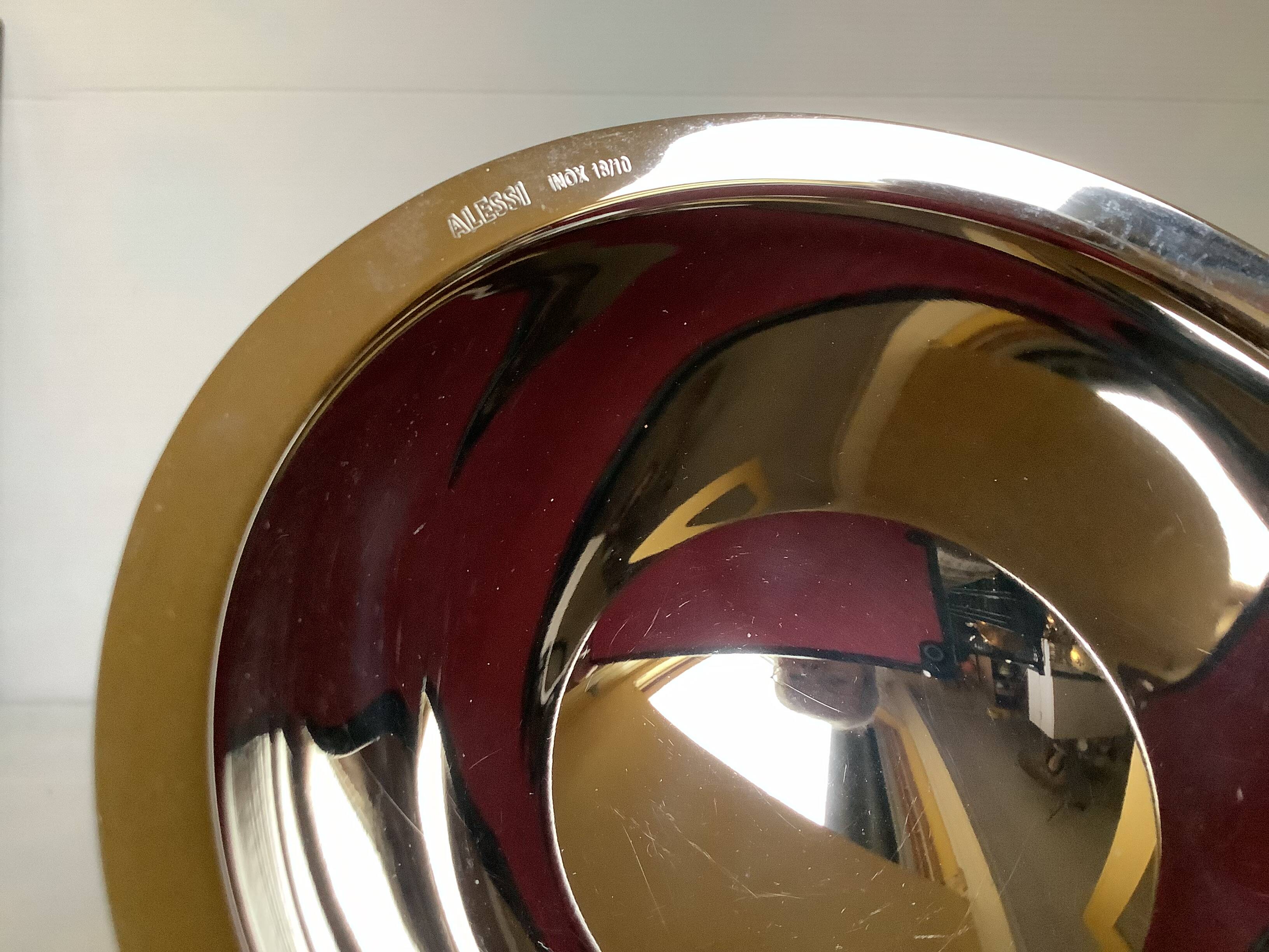 Alessi cobalt blue trinket tray 2002