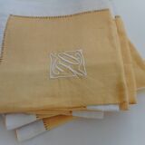 Set of six linen towels