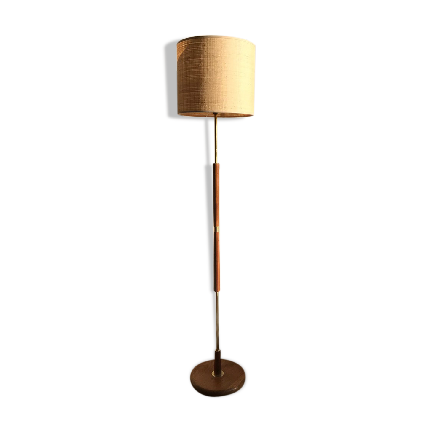 Teak and brass lamppost from the 1960s