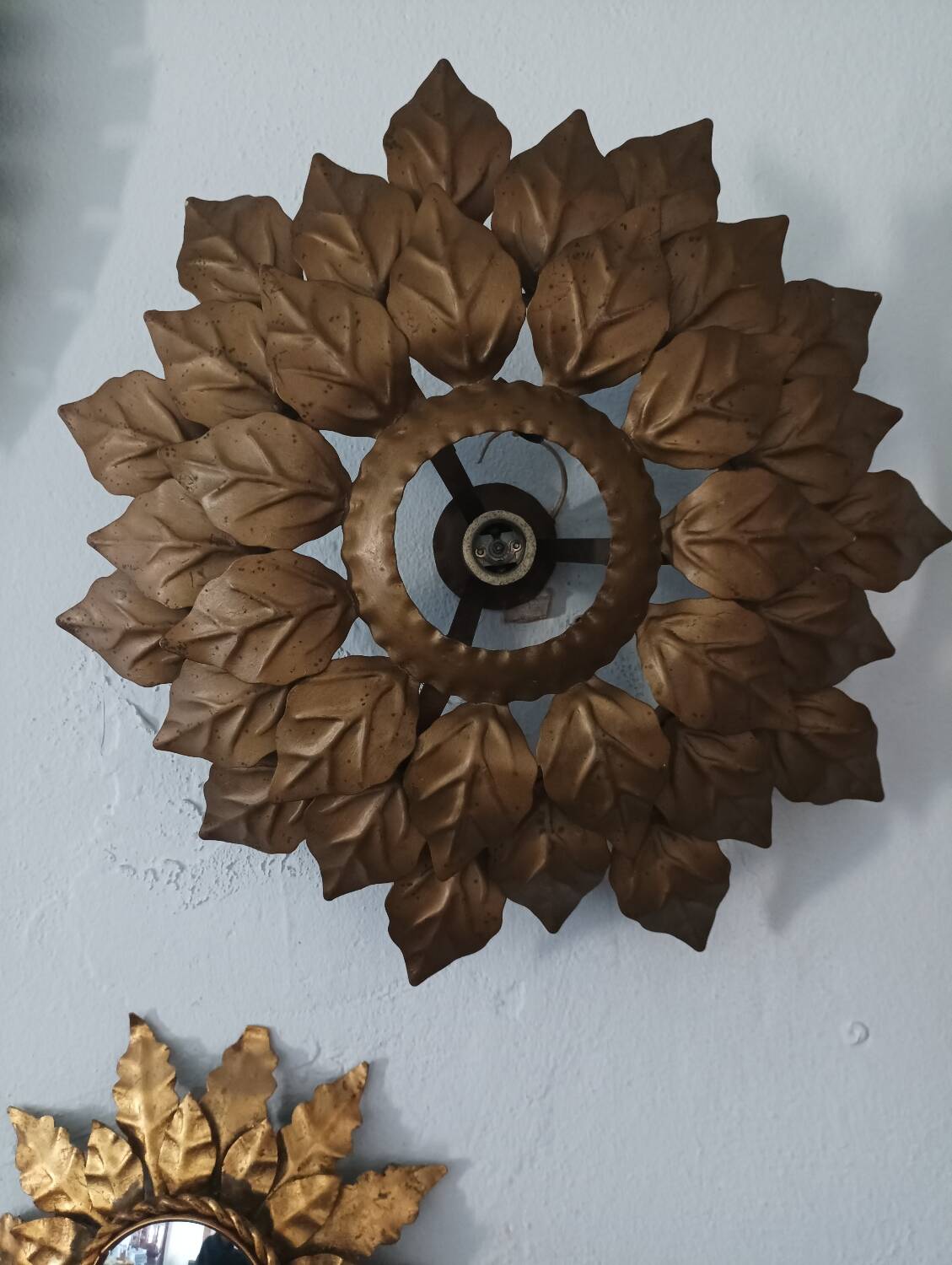 Plafonnier, feuilles de chou