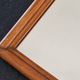Carved wooden mirror from the Napoleonic III era in fir or pine from the 19th century.