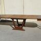 Art Deco oval table, 4 extensions, up to 18 people