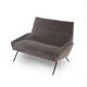 Two-seater velvet sofa by Felice Rossi, 1950s.