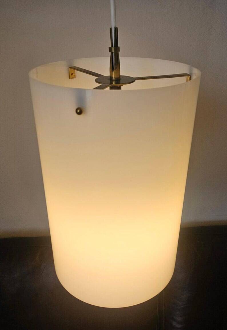 Set of Three Rare Midcentury Pendants Fog & Morup, Denmark, 1960s