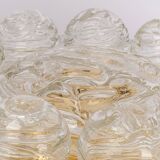 Spectacular Sputnik Flush Mount Glass Snow Balls by Doria, Germany, 1970s