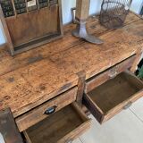 Old wooden workbench