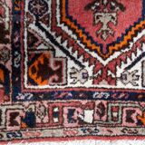 Handmade vintage Persian Hamadan rug 93cm x 196cm 1970s