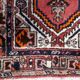 Tapis persan Hamadan vintage fait main 93 cm x 196 cm années 1970