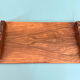 Art Deco walnut plateau