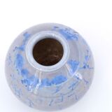 Signed ceramic vase with crystallization effect