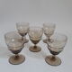 Set of 5 vintage liquor foot glasses