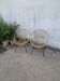 Pair of rattan armchairs