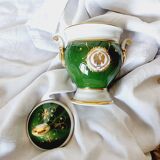 Limoges Porcelain Bombonera Lafarge or Empire Style Tibor or Napoleon