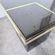 "Rizzo" lacquered and brass coffee-bar table from the 1970s.