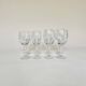 Set de 4 verres à eau et 4 verres à vin, verre tourbillonnant