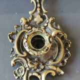 Bougeoir à main de style Baroque, Rocaille en bronze
