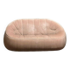 Cinna 'Ottoman' sofa in pale pink velvet, Ligne roset 1980