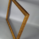 Old frame original gilded stucco wood 58x46 foliage 50x38 cm SB