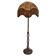 Rare and exquisite bronze floor lamp with intertwined snakes, early 1900s.