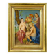 Mid 20th Century Portrait of Three Nudes Oil Painting,